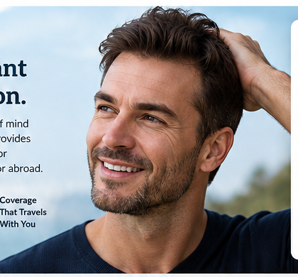 Confident hair transplant patient